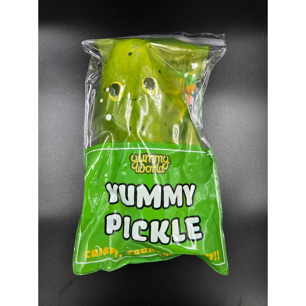 Kidrobot Yummy World Yummy Pickle Plush Toy Green Snack Packaging New